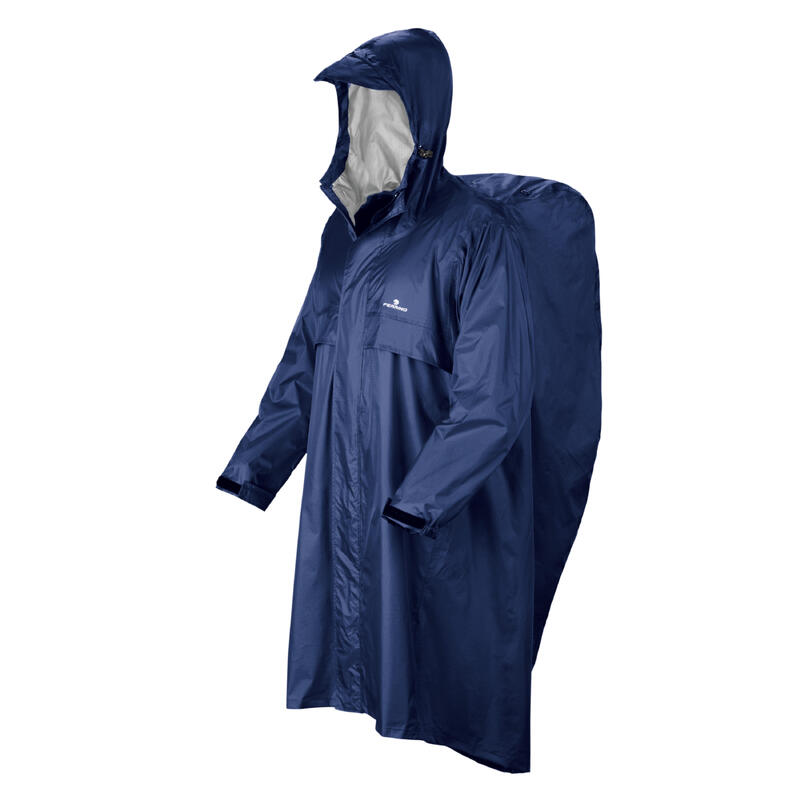 Poncho pluie de randonnée - TREKKER RIPSTOP Bleu - Taille S/M