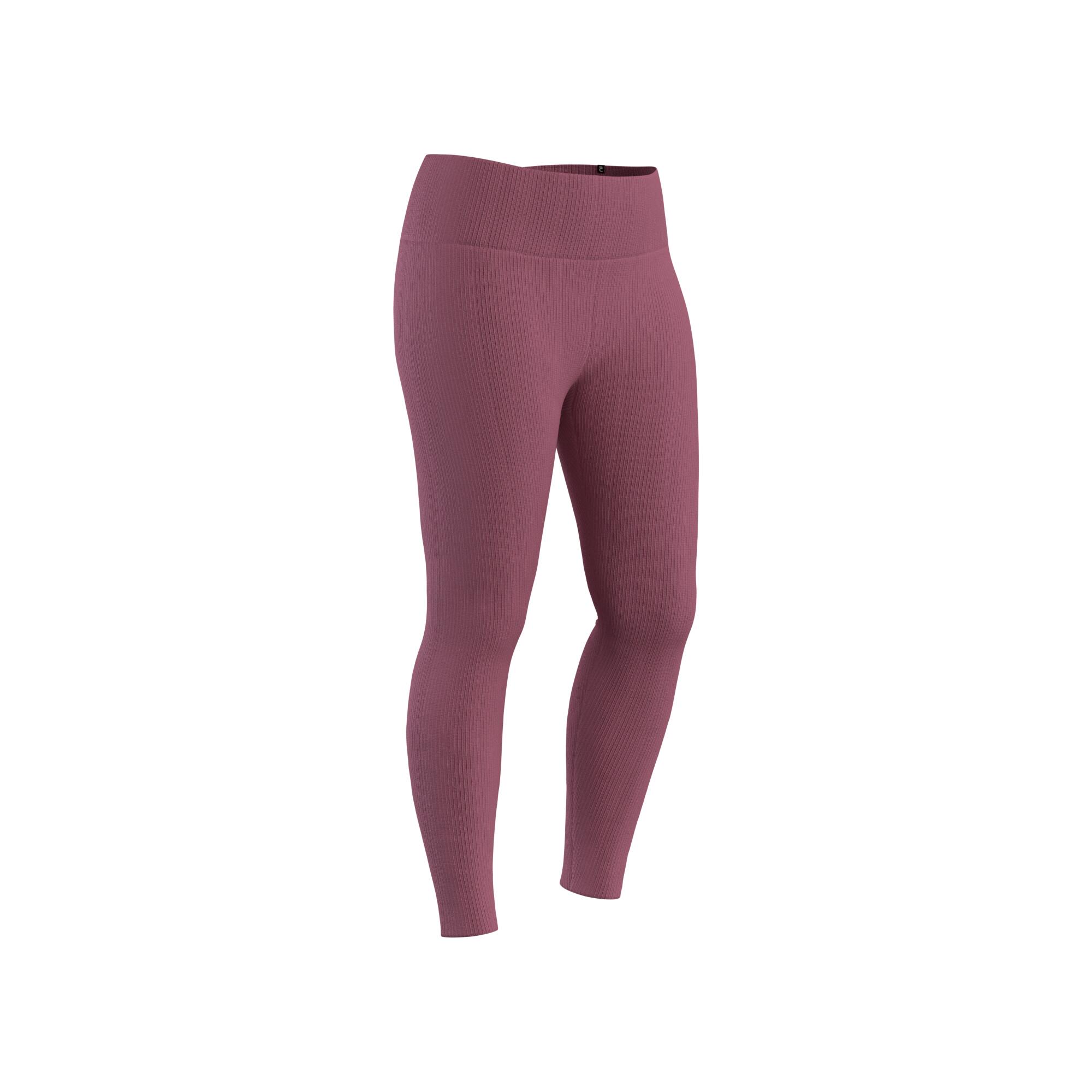 Women's Ribbed Fitness Leggings 520 - Pink 8/8