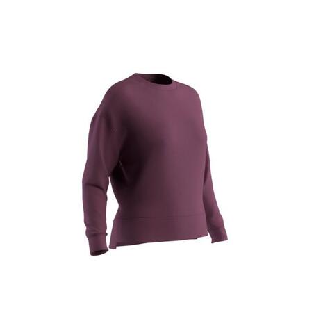 Sweat Loose Fitness Femme - 120 raisin