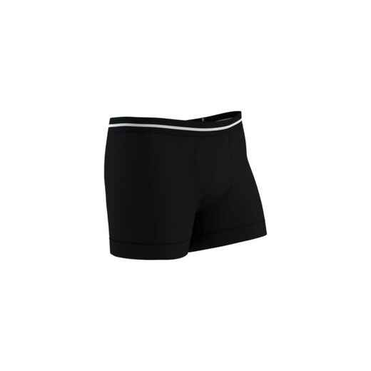 
      Men's Straight Cotton-Rich Fitness Boxer Shorts 520 - Black
  