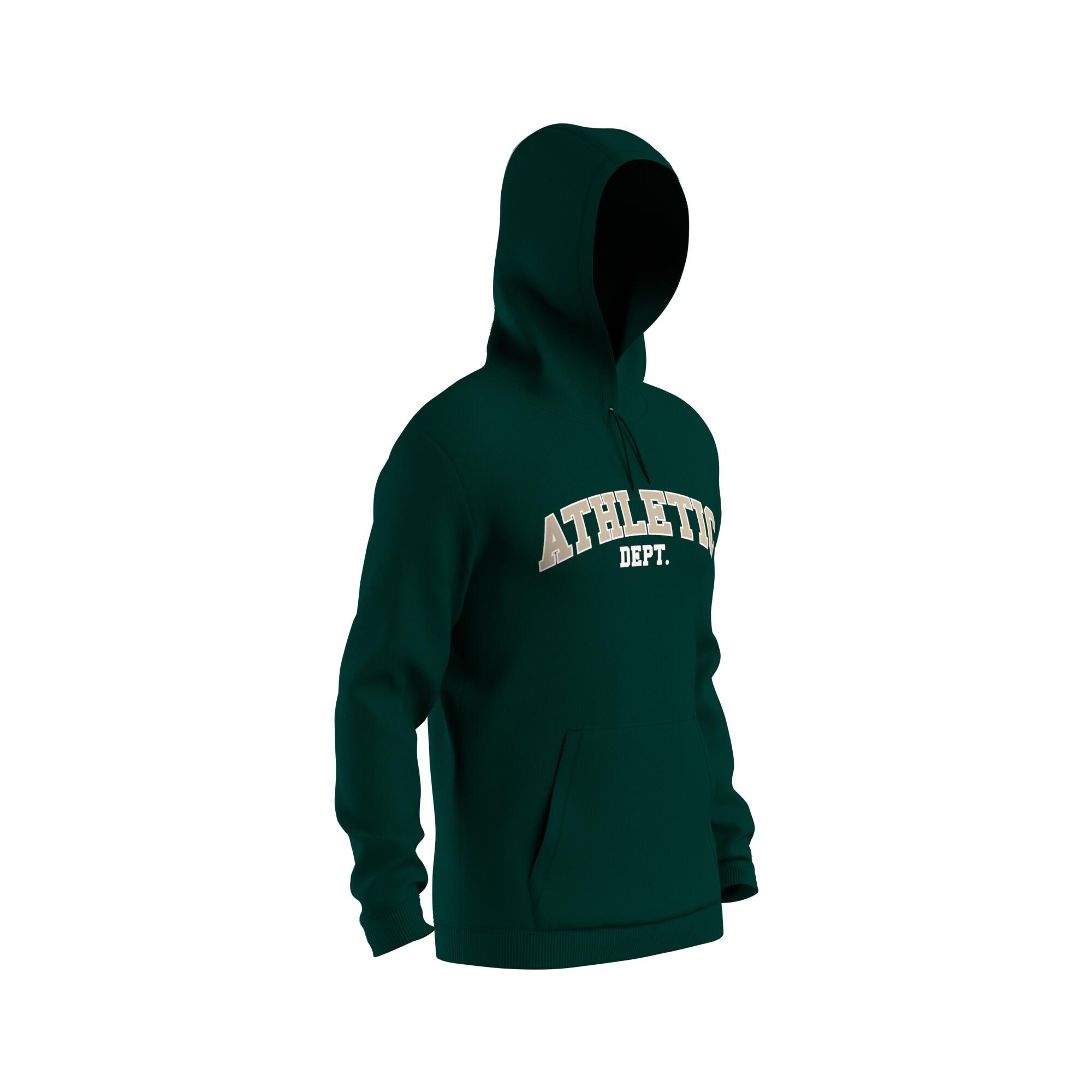 Men's Sweatshirt With Hood And Print 500- Green