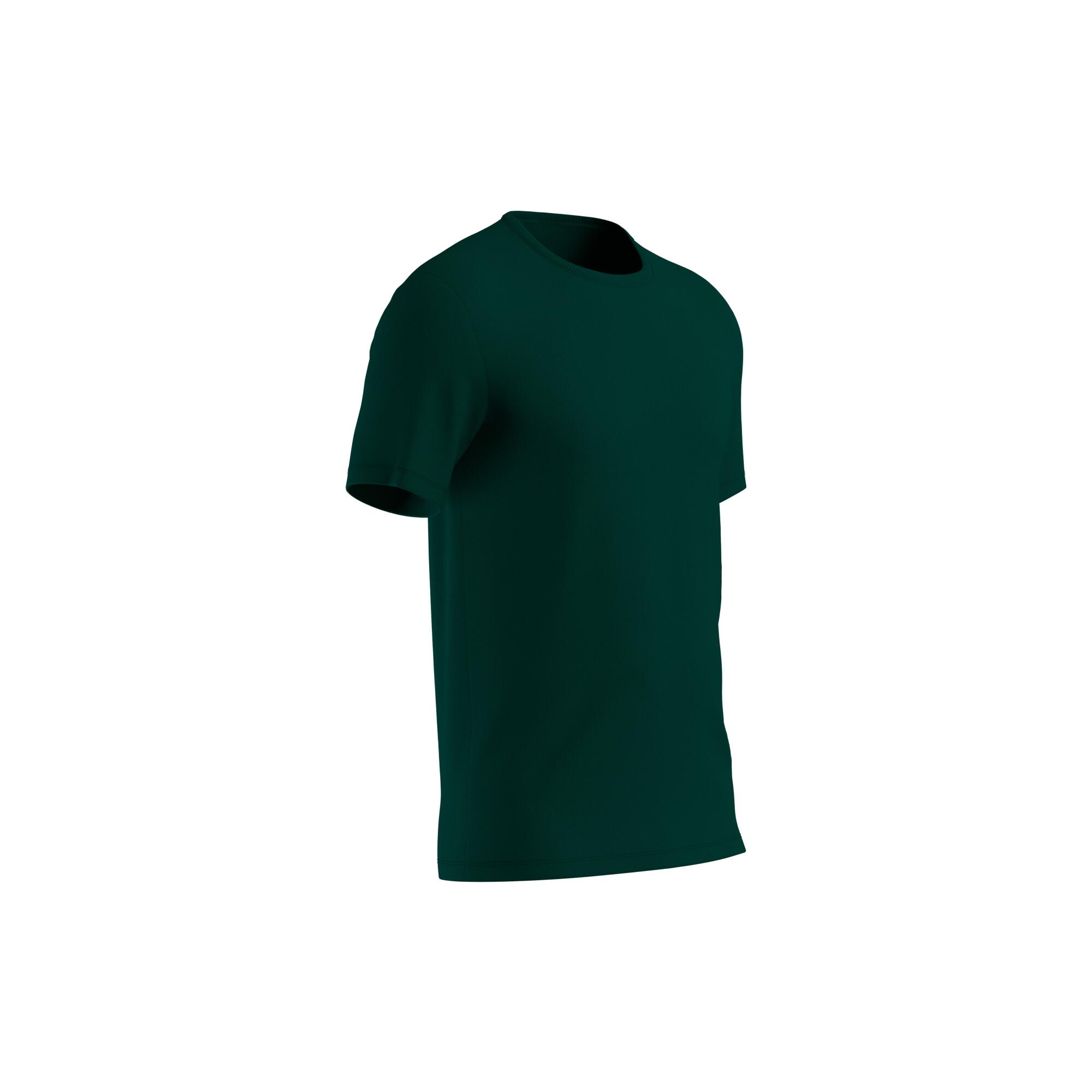 Men's Slim-Fit Fitness T-Shirt 500 - Cypress Green 7/7