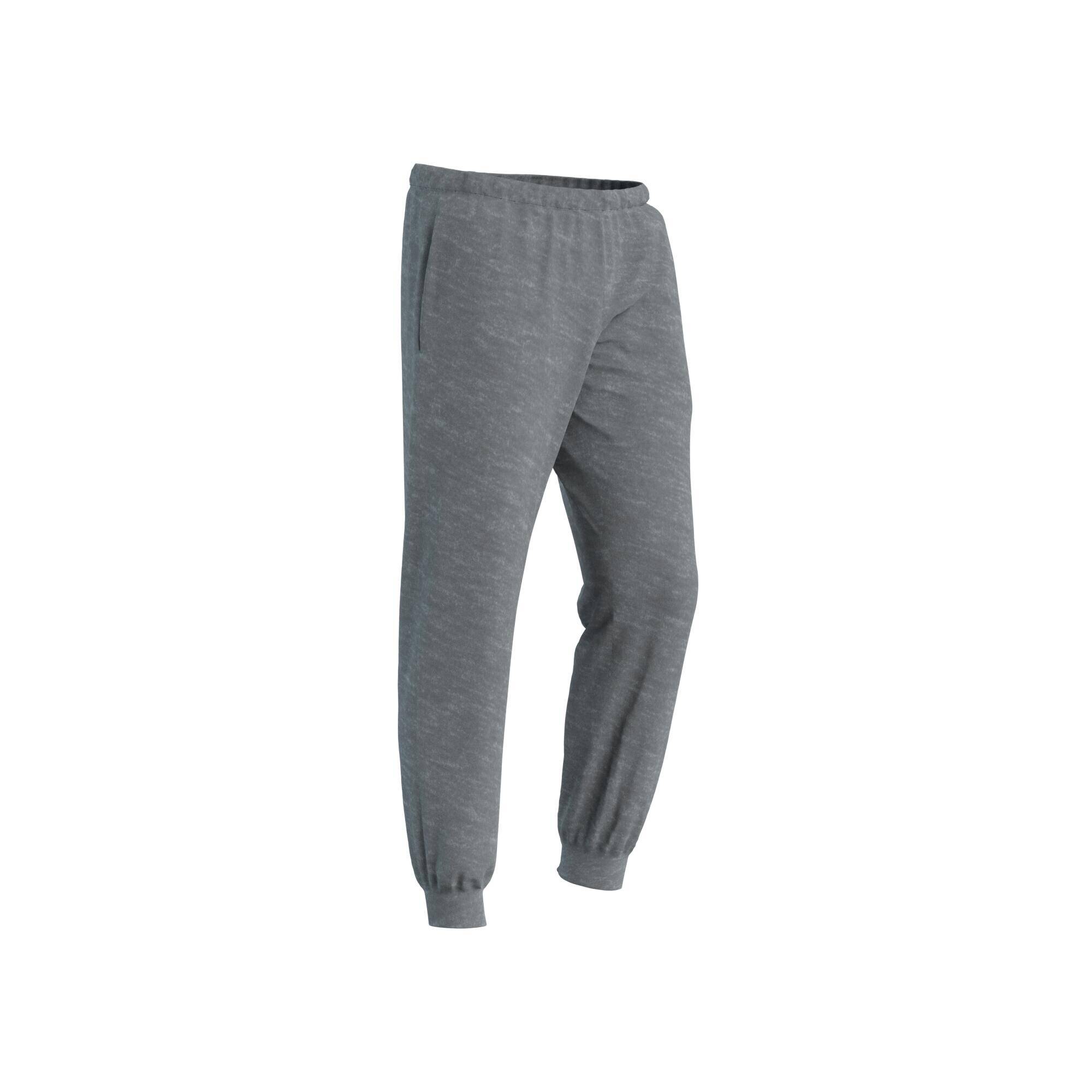 Men's Trackpant Jogger Regular Fit 100 For Gym-Grey
