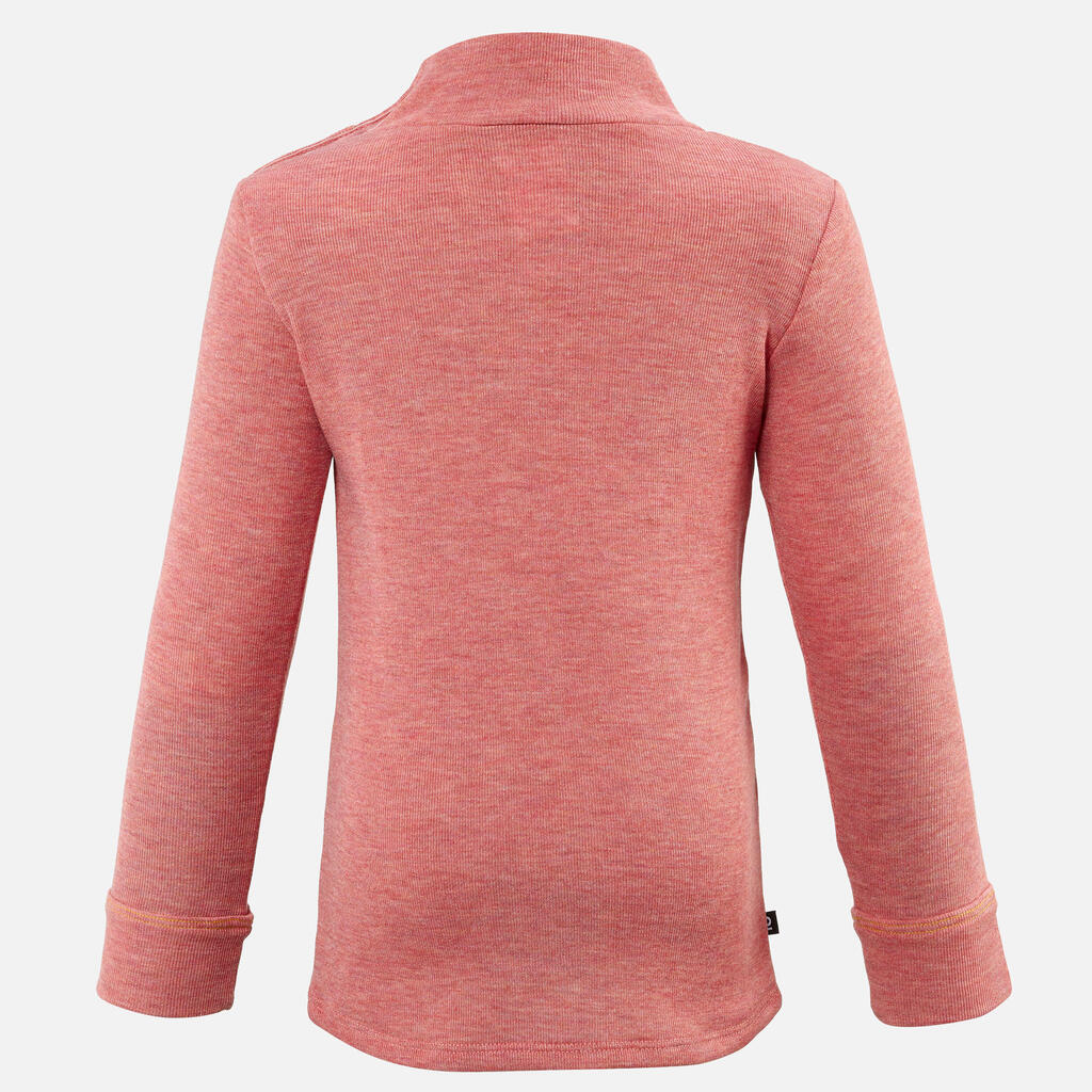 Mazuļu slēpošanas termoveļas krekls “Warm”, rozā