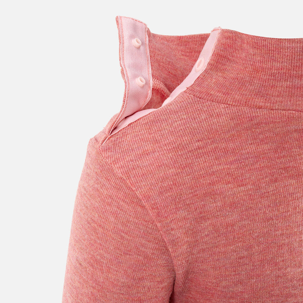Mazuļu slēpošanas termoveļas krekls “Warm”, rozā