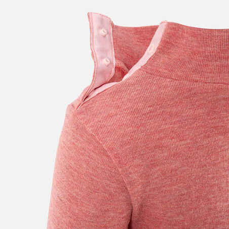 Base layer top, Baby ski first layer - WARM Pink