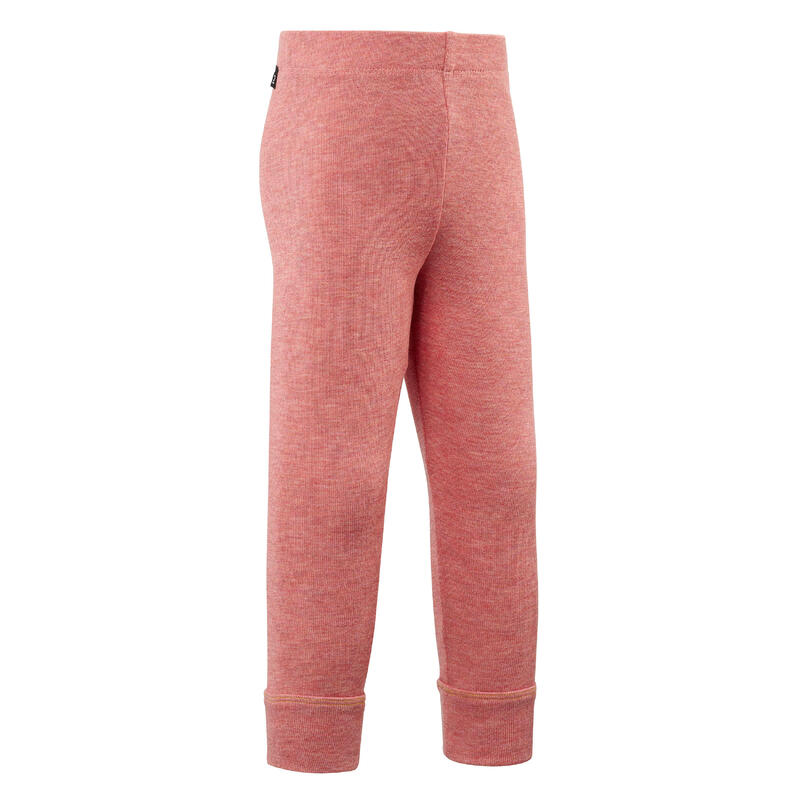 Spodní lyžařské kalhoty pro nejmenší WARM růžové