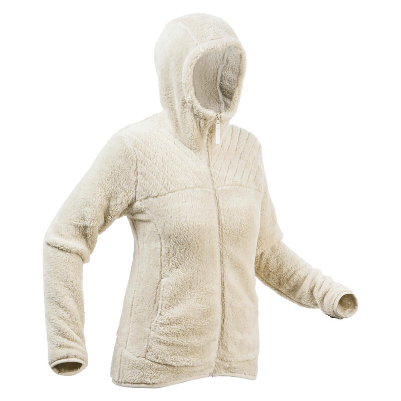 女款保暖刷毛登山健行外套 SH100 ULTRA-WARM