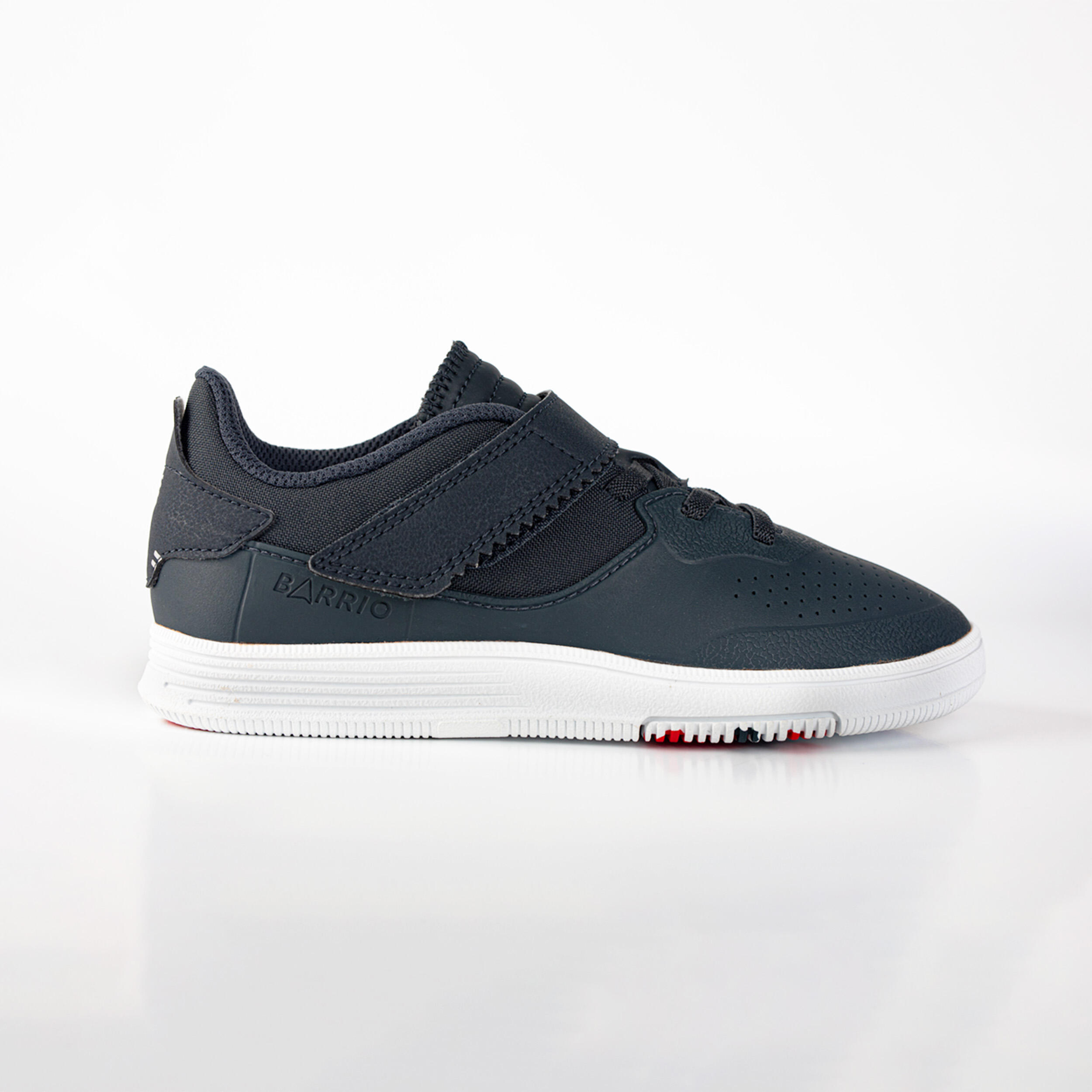 KIPSTA Zapatillas Fútbol Sala niños Barrio velcro Negras