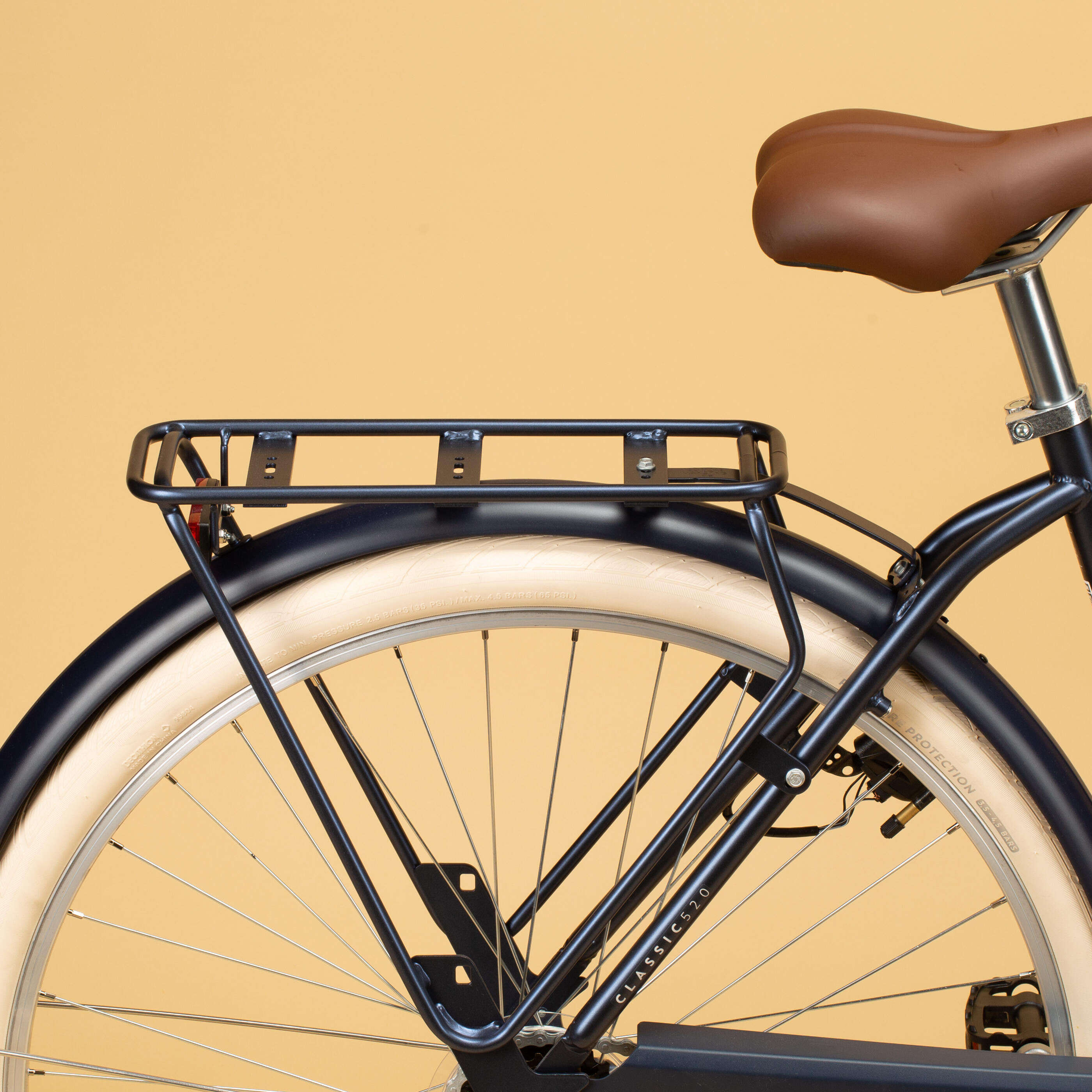Vélo de ville à cadre bas - 520 bleu 