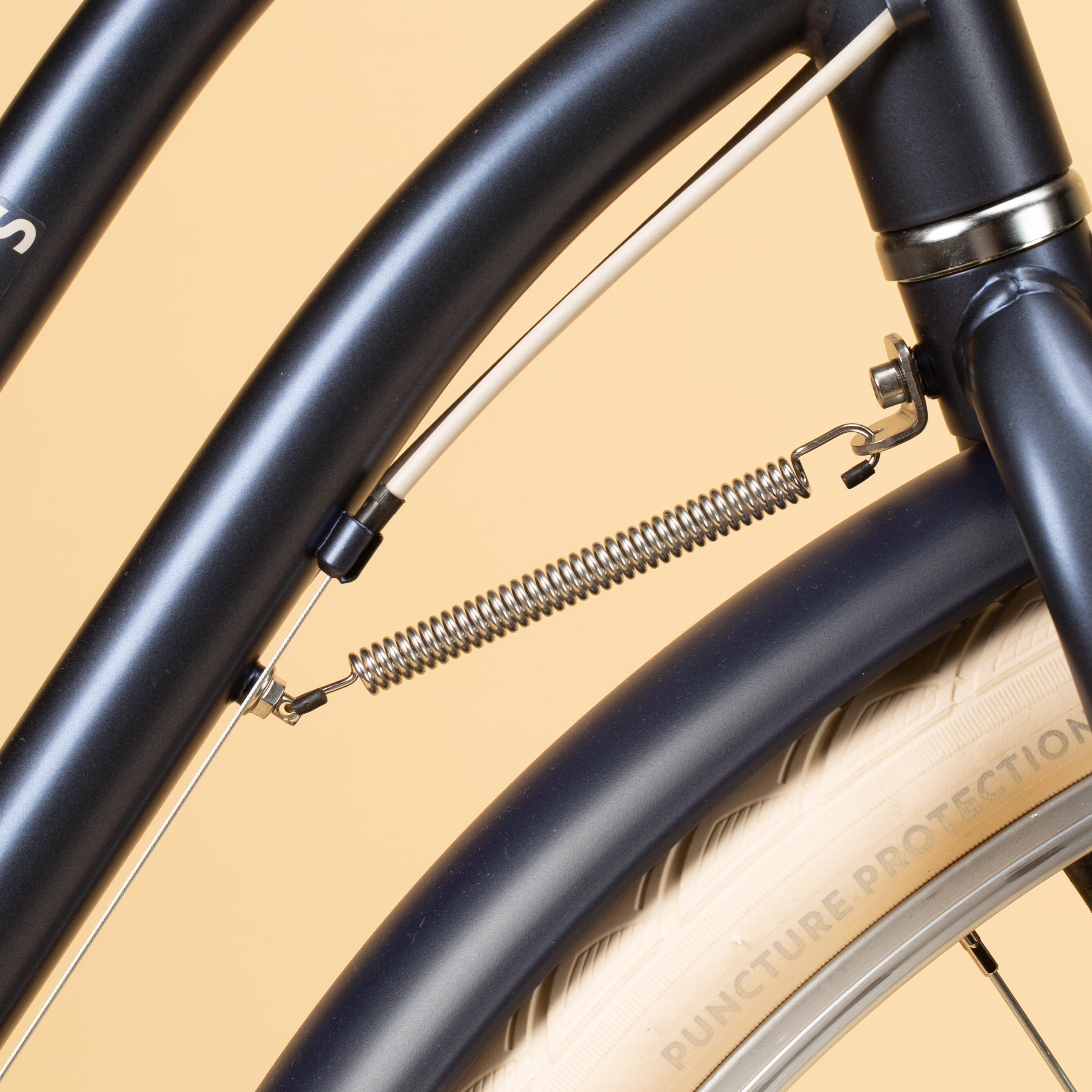 Vélo de ville à cadre bas - 520 bleu 