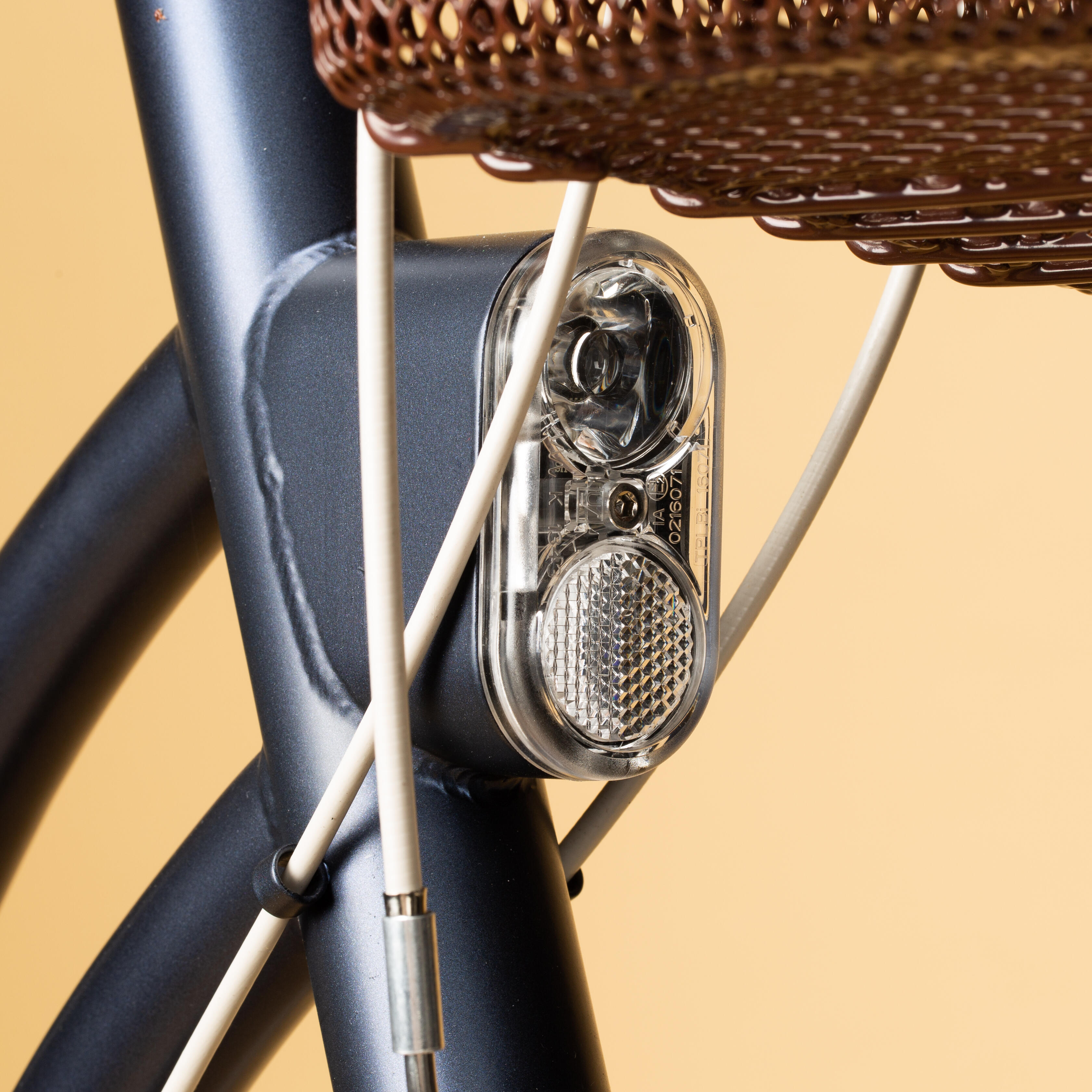 CITY BIKE ELOPS 520 LOW FRAME - BLUE - Decathlon