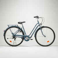 CITY BIKE ELOPS 120 LOW FRAME - blue