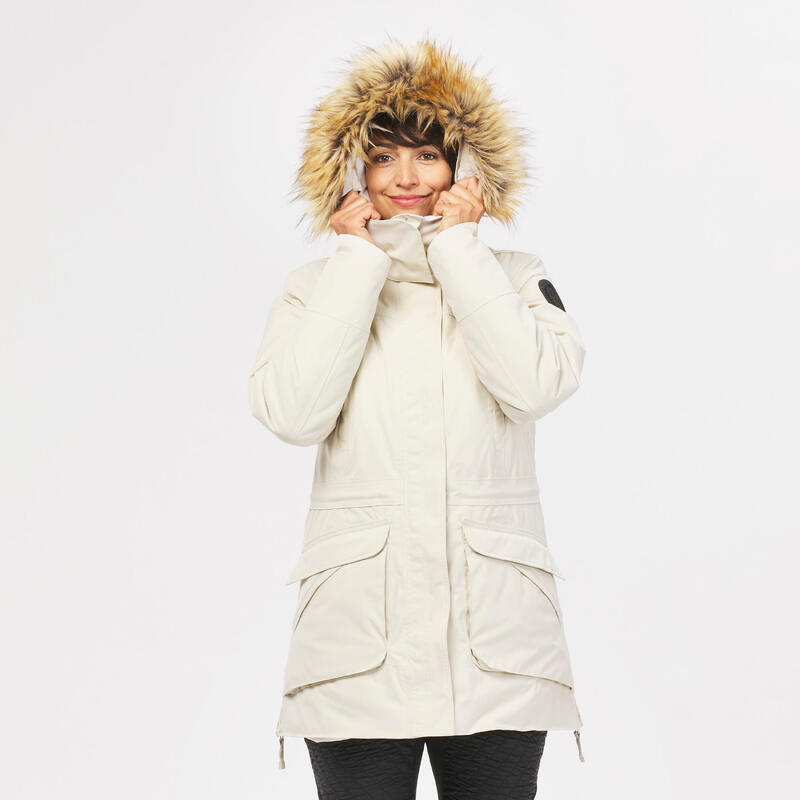 Casaco Impermeável de Caminhada Inverno Mulher SH900 -20°C 