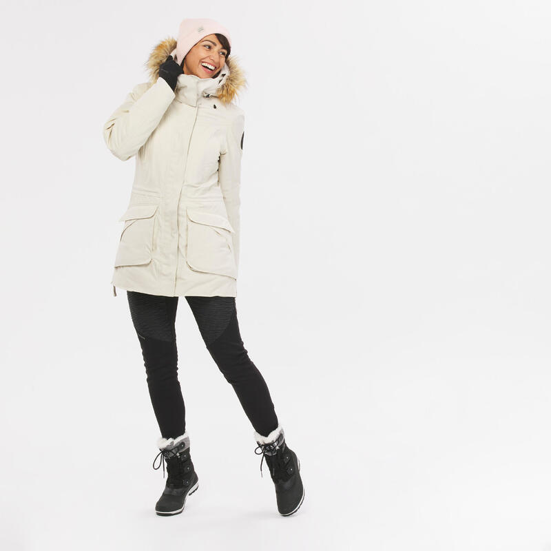 Waterdichte dames winterparka voor wandelen SH900 -20°C