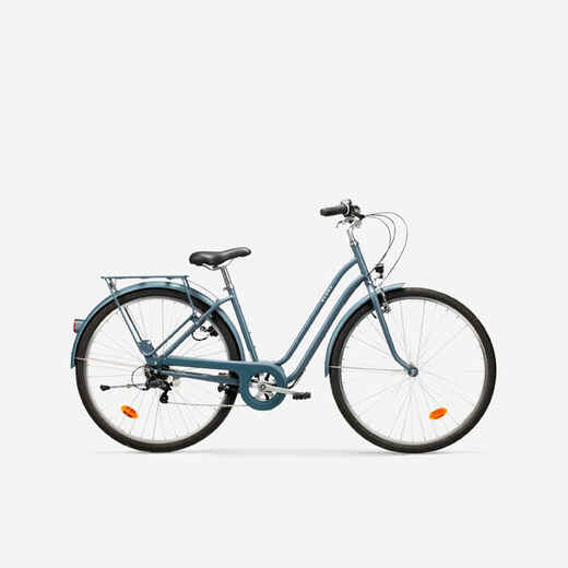 
      Mestský bicykel Elops 120 so zníženým rámom modrý
  