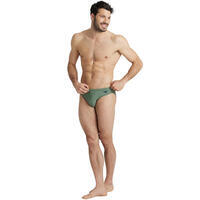 Maillot De Bain Slip Natation Homme Arena Santa Vert OS