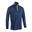 Sweat de football 1/2 zip VIRALTO SOLO bleu, marine et jaune fluo