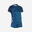 Voetbalshirt met korte mouwen voor dames recht model blauw