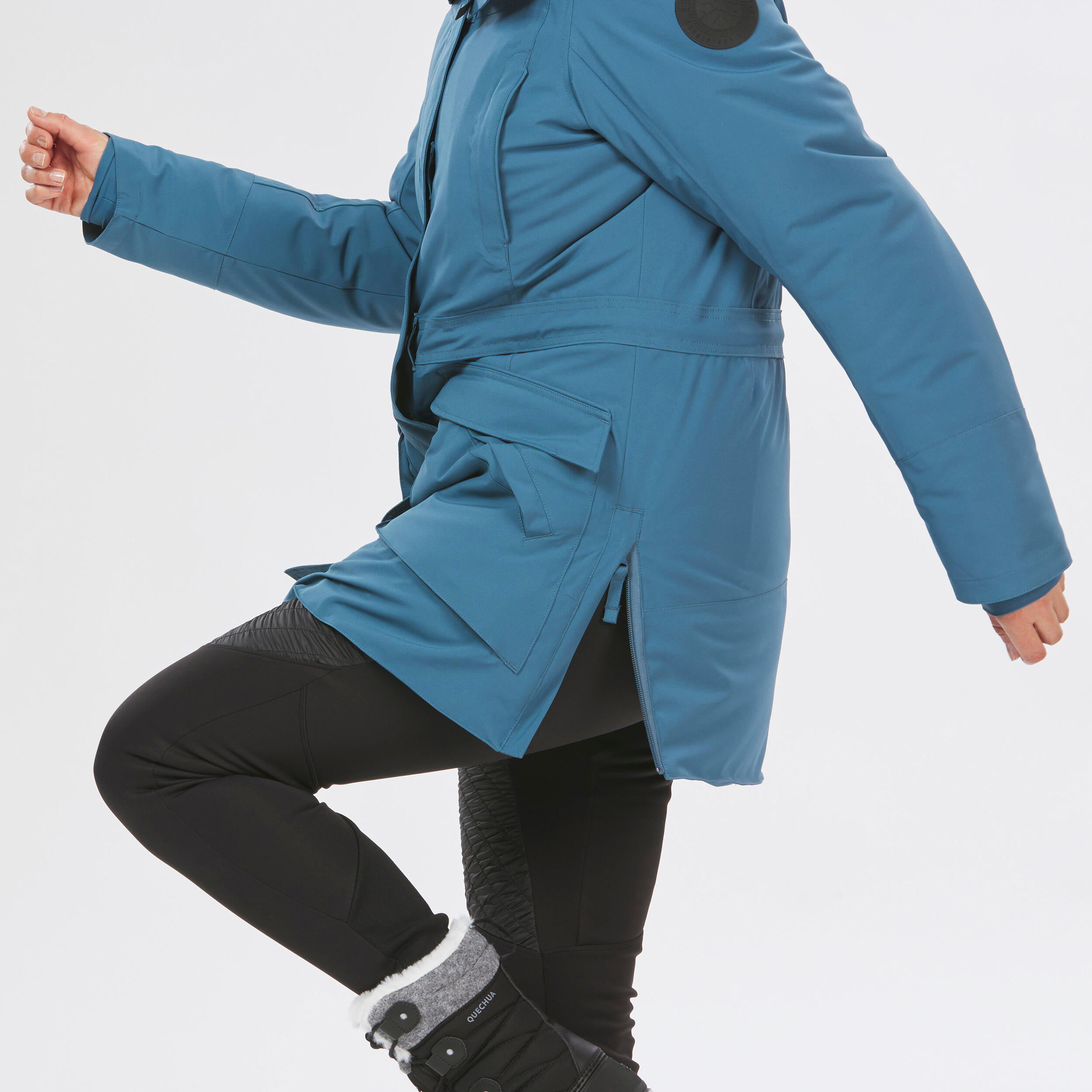 Women’s waterproof hiking parka -20°C, NH900 - Blue 6/17