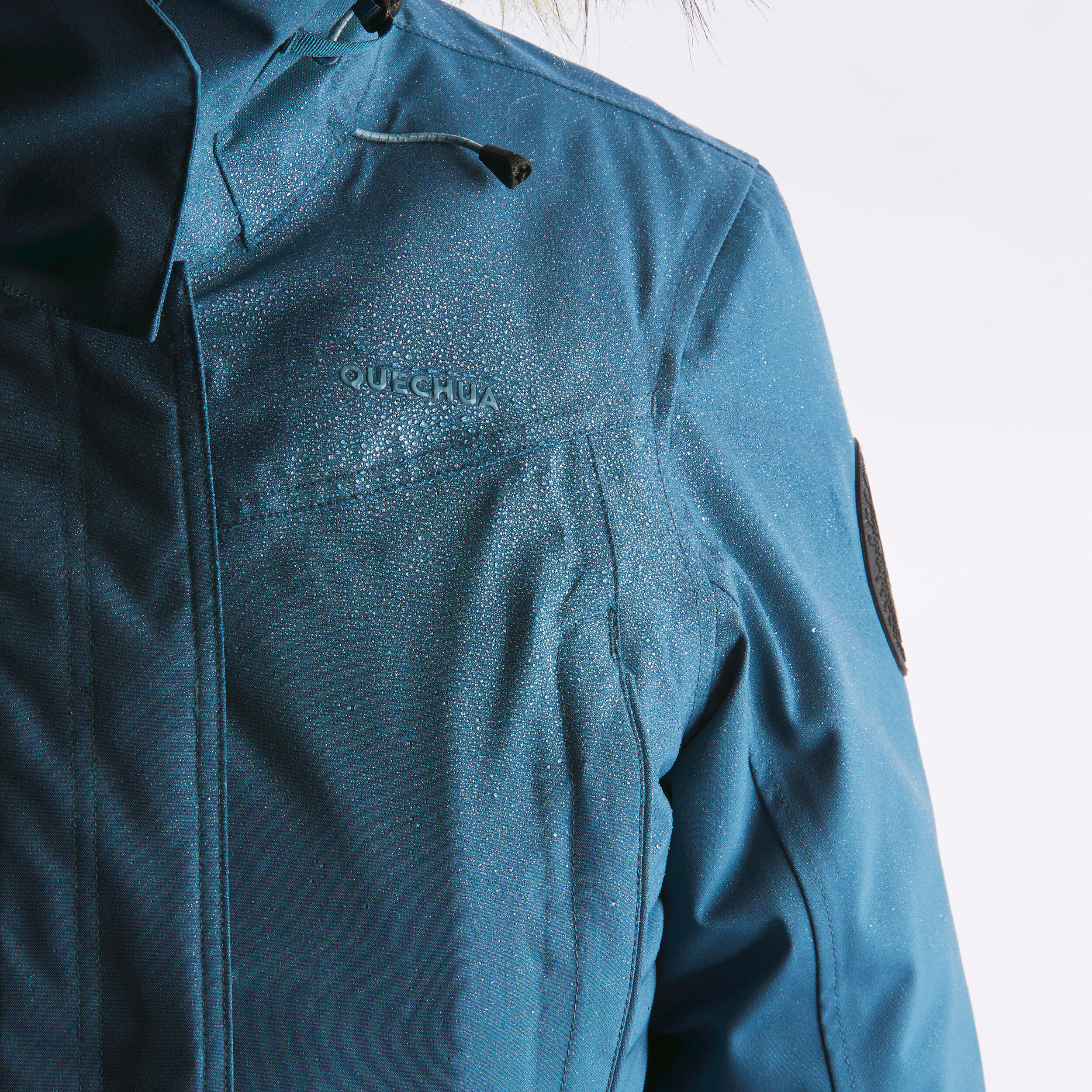 Women’s waterproof hiking parka -20°C, NH900 - Blue 4/17
