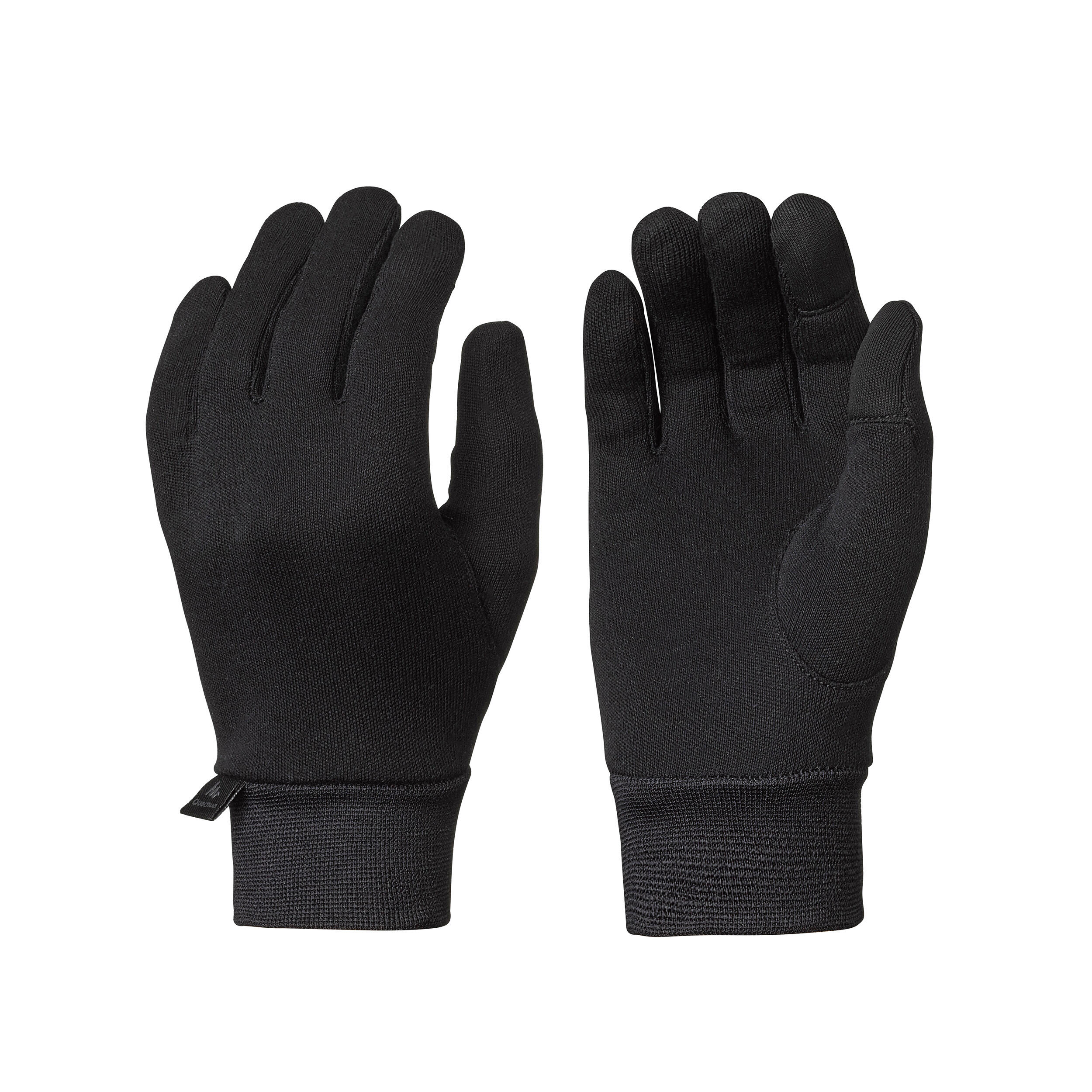 SH 500 Hiking Touchscreen-Compatible Silk Liner Gloves - Kids - QUECHUA