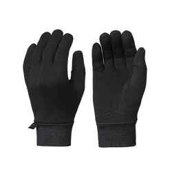 KIDS’ HIKING TOUCHSCREEN COMPATIBLE GLOVES - SH500 MOUNTAIN SILK - AGE 6-14 