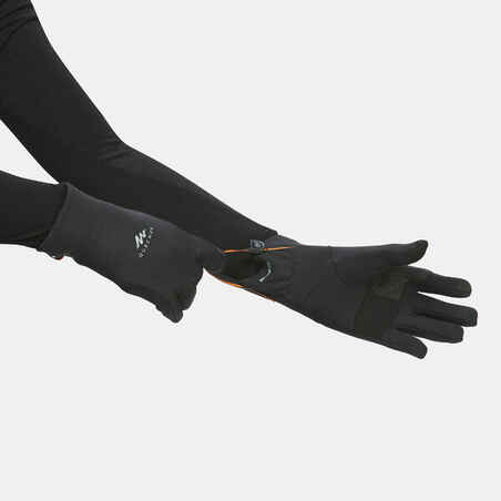 KIDS' HIKING TOUCHSCREEN COMPATIBLE GLOVES - SH500 MOUNTAIN STRETCH - AGE 6-14