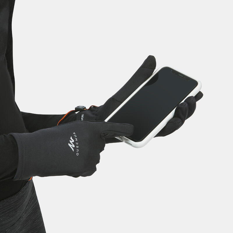 Touchscreen handschoenen voor wandelen SH500 mountain stretch kinderen 6-14 jaar