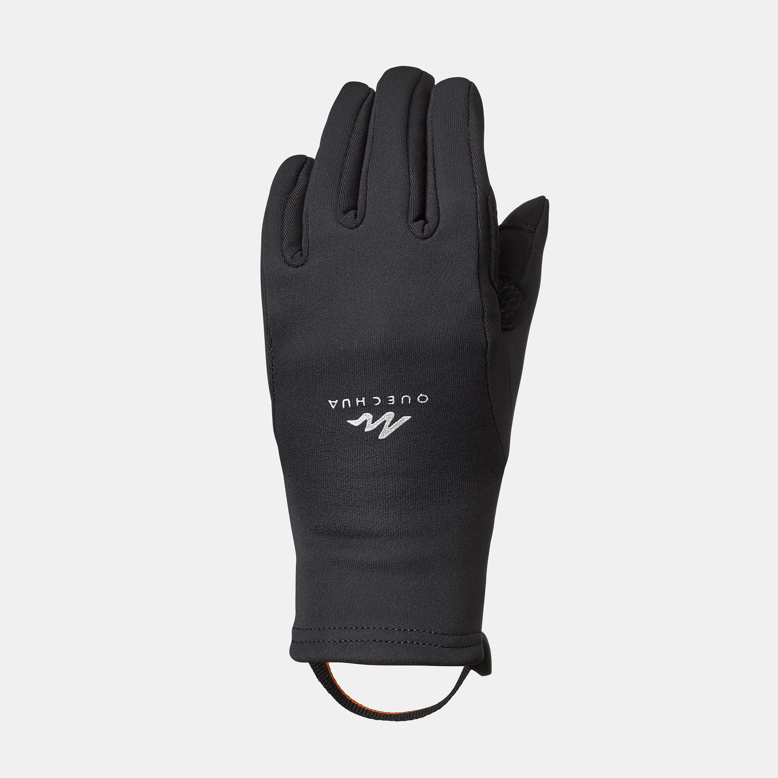 Kids’ Touchscreen-Compatible Gloves - SH 500 Black - QUECHUA