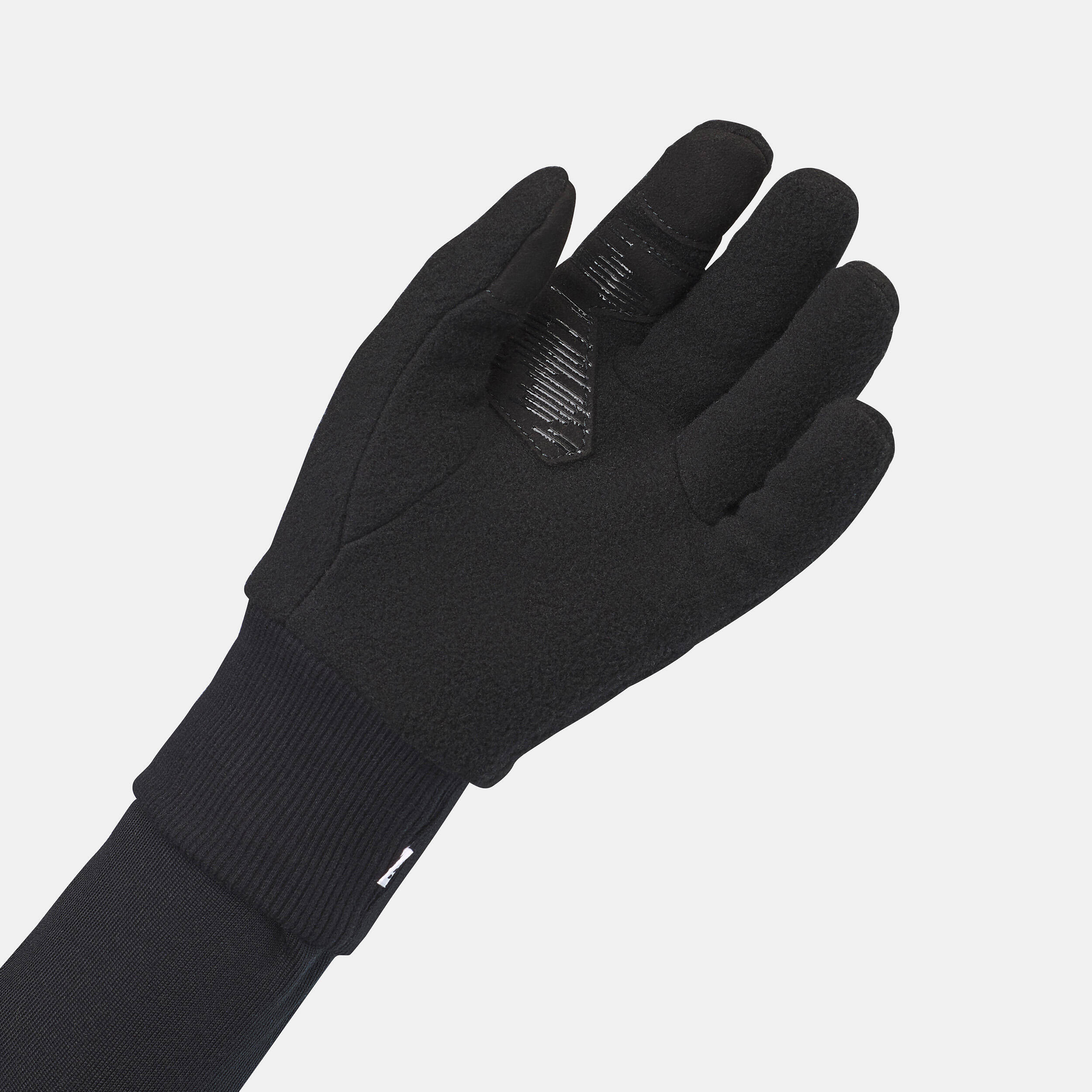 Junior Fleece Hiking Gloves - SH500 Black -  3