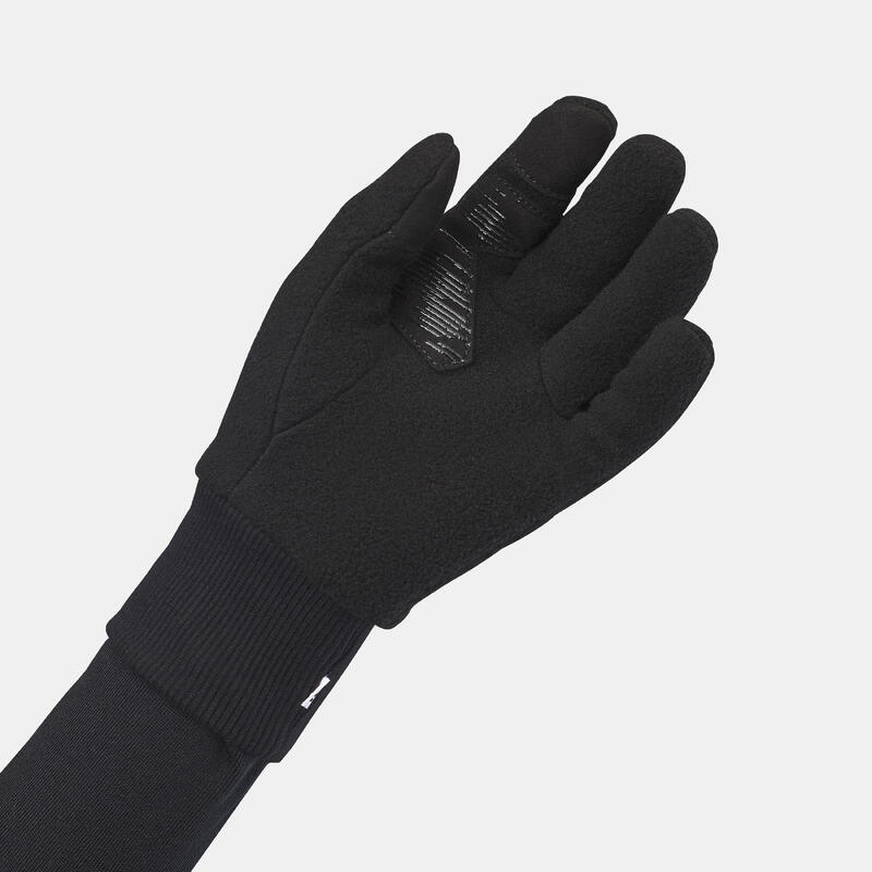 Luvas polar criança 6-14 anos,  HIKE500 preto