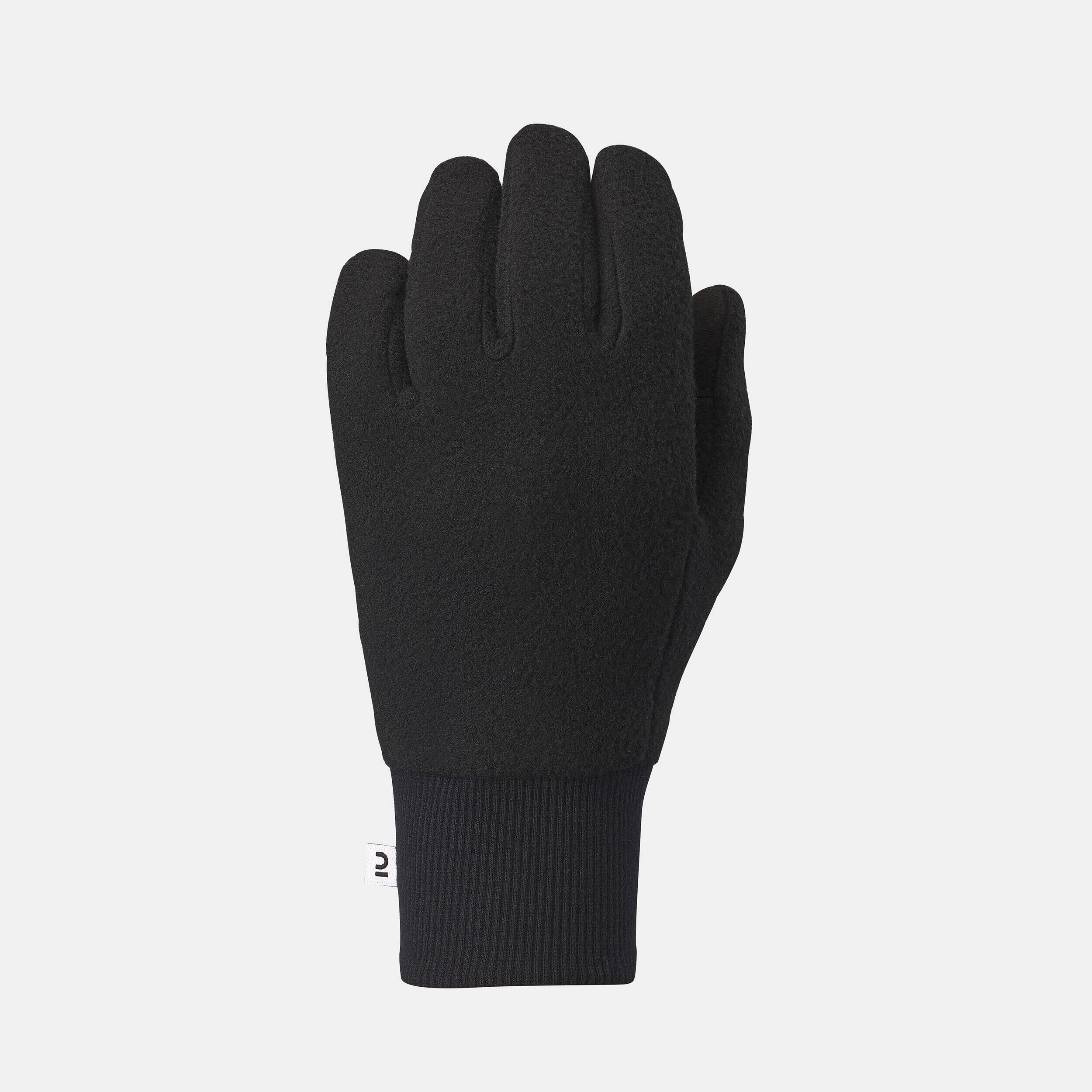 Junior Fleece Hiking Gloves - SH500 Black -  2
