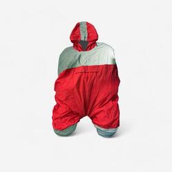 PONCHO IMPERMEABLE PORTABEBÉS BICICLETA ROJO