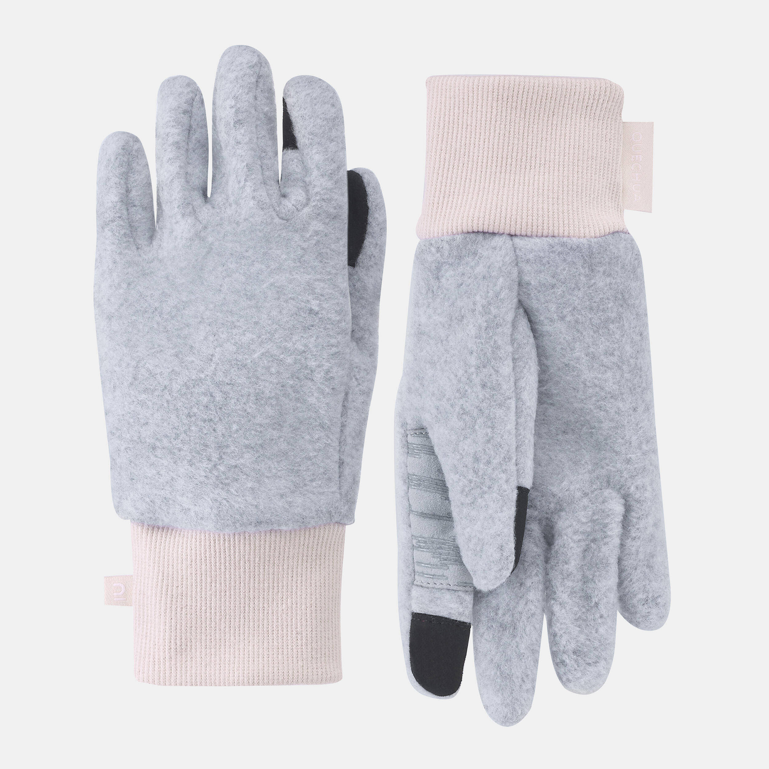 Kids' Fleece Gloves 6-14 Years  HIKE500 - Grey -  5