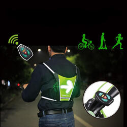 Clignotant Télécommande sans fil pour gilet réfléchissant sac à dos pour  vélo course à pied marche jogging 