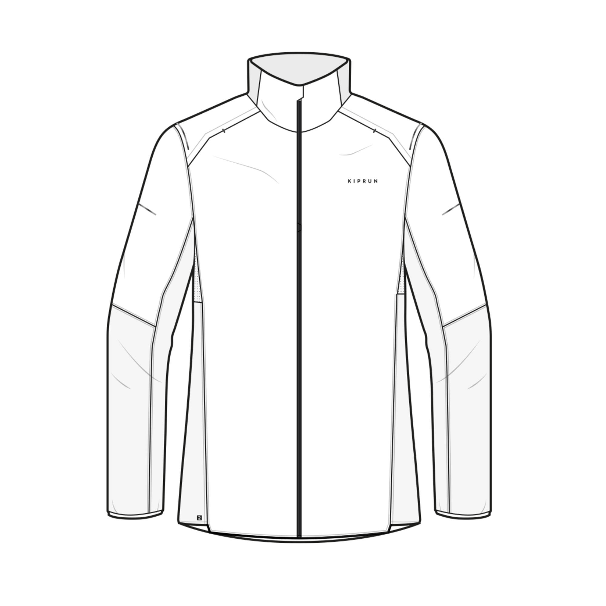 Men's Windproof Jacket KIPRUN WIND JACKET WHITE