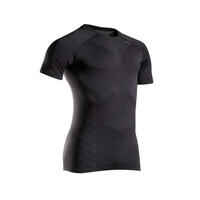 Camiseta running sin costuras Hombre - KIPRUN Run 500 Confort Skin Negro