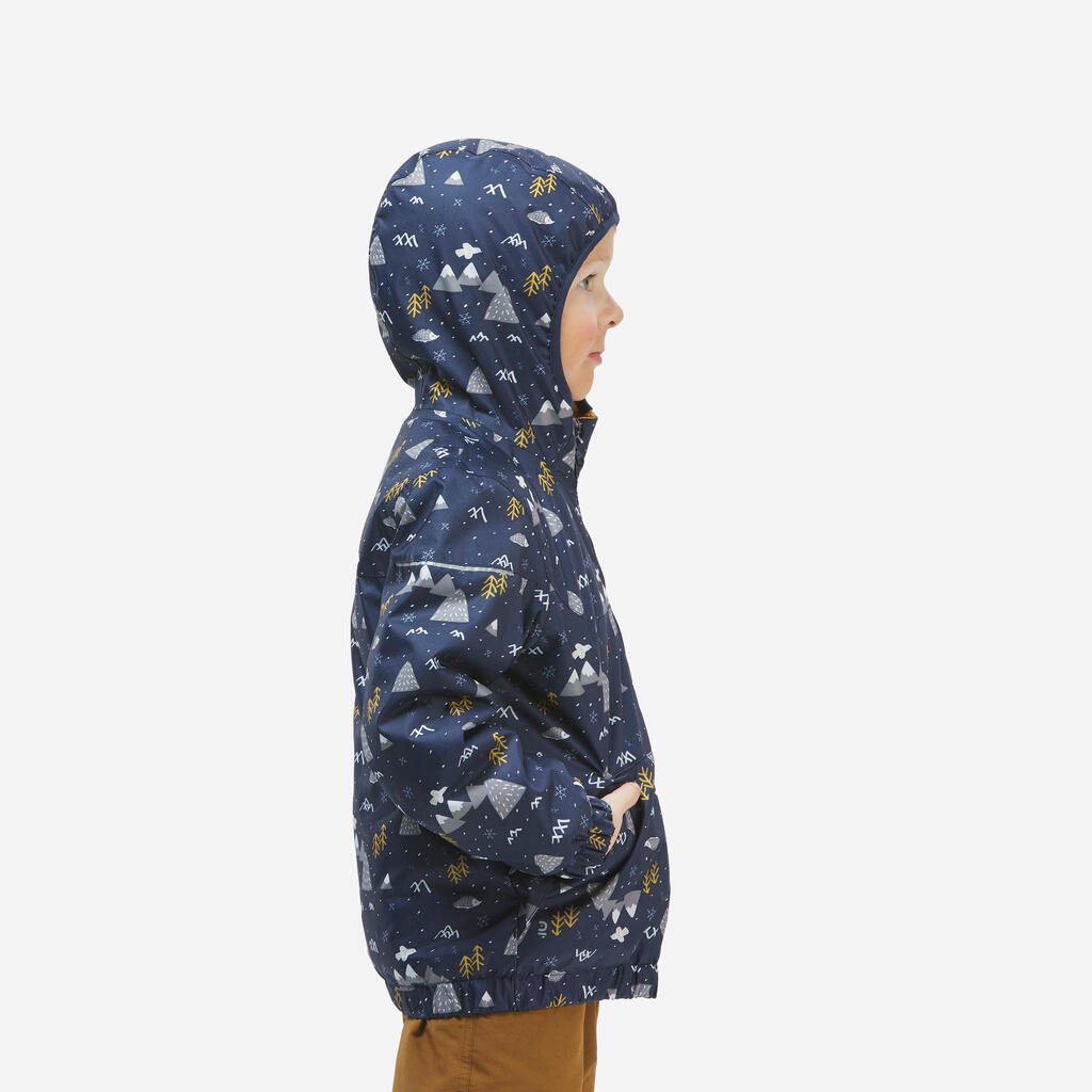 Bērnu (2–6 gadi) ūdensnecaurlaidīga ziemas pārgājienu jaka “SH100”