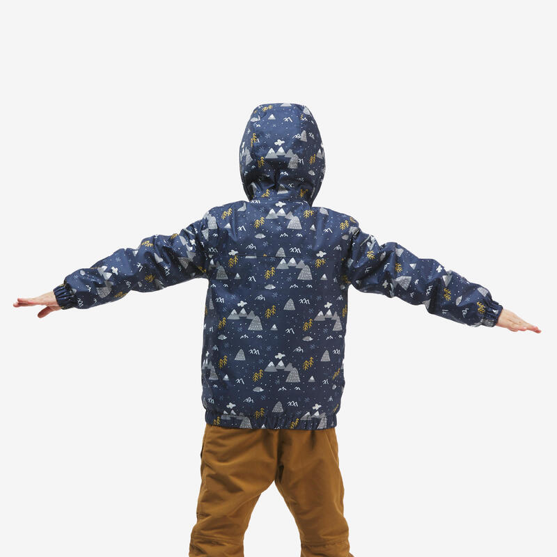 Dětská turistická nepromokavá zimní bunda SH 100