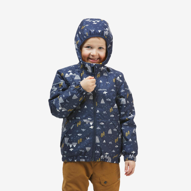 Katvig Set Giacca Impermeabile Foderata in Pile + Pantaloni 100%  Sostenibile - Blu bambina