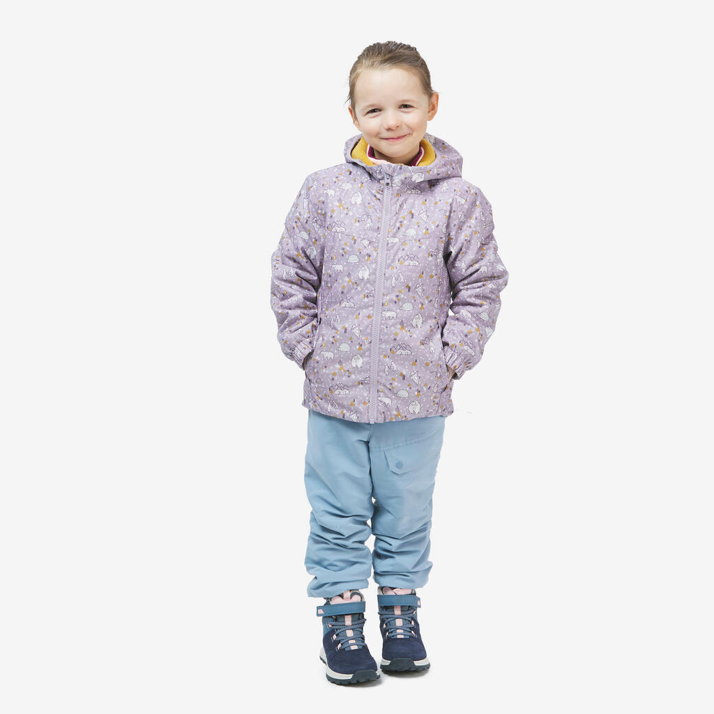Bērnu (2–6 gadi) silta, ūdensnecaurlaidīga pārgājienu ziemas jaka “SH100”