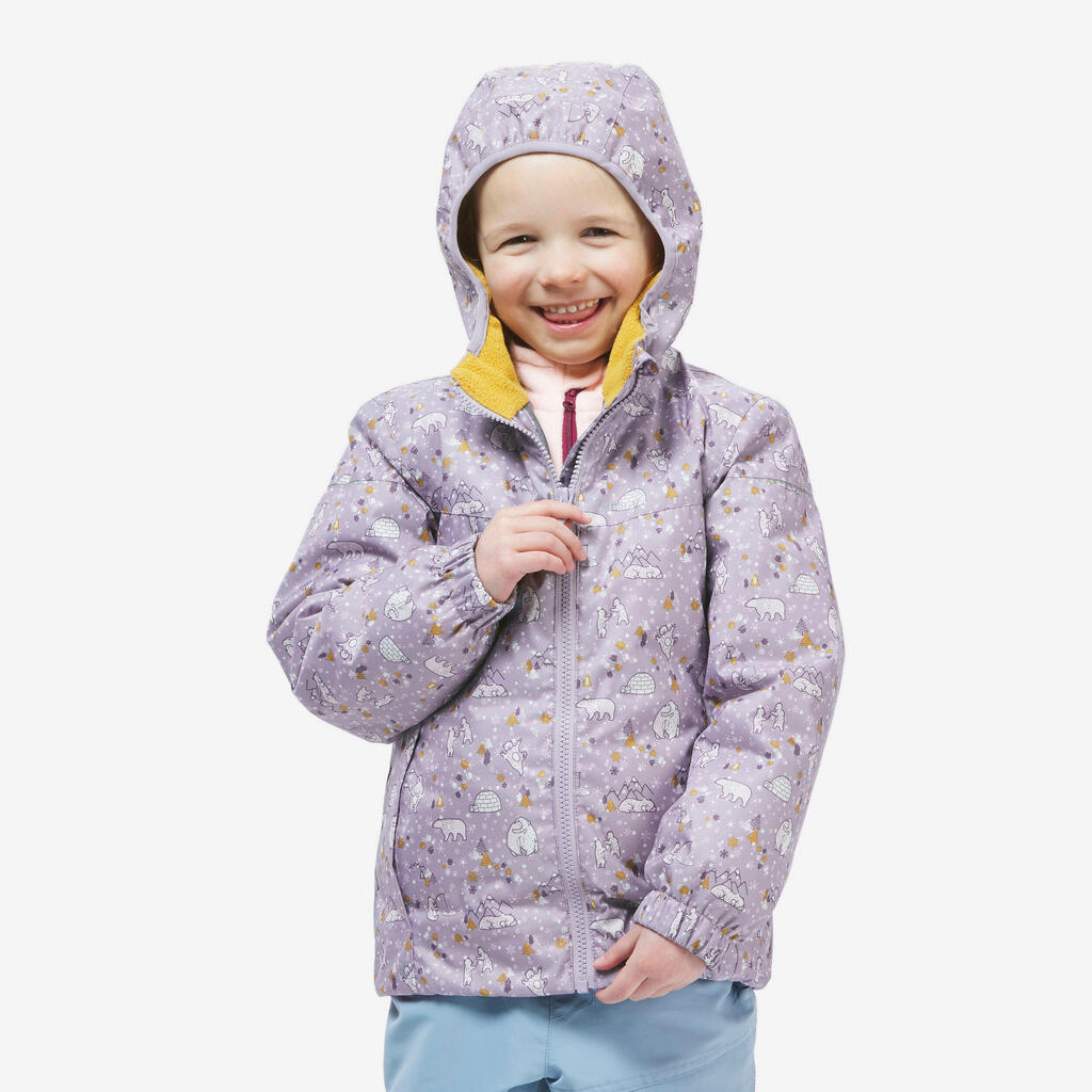 PARKA IMPERMEABLE SENDERISMO NIÑOS SH100 AZUL