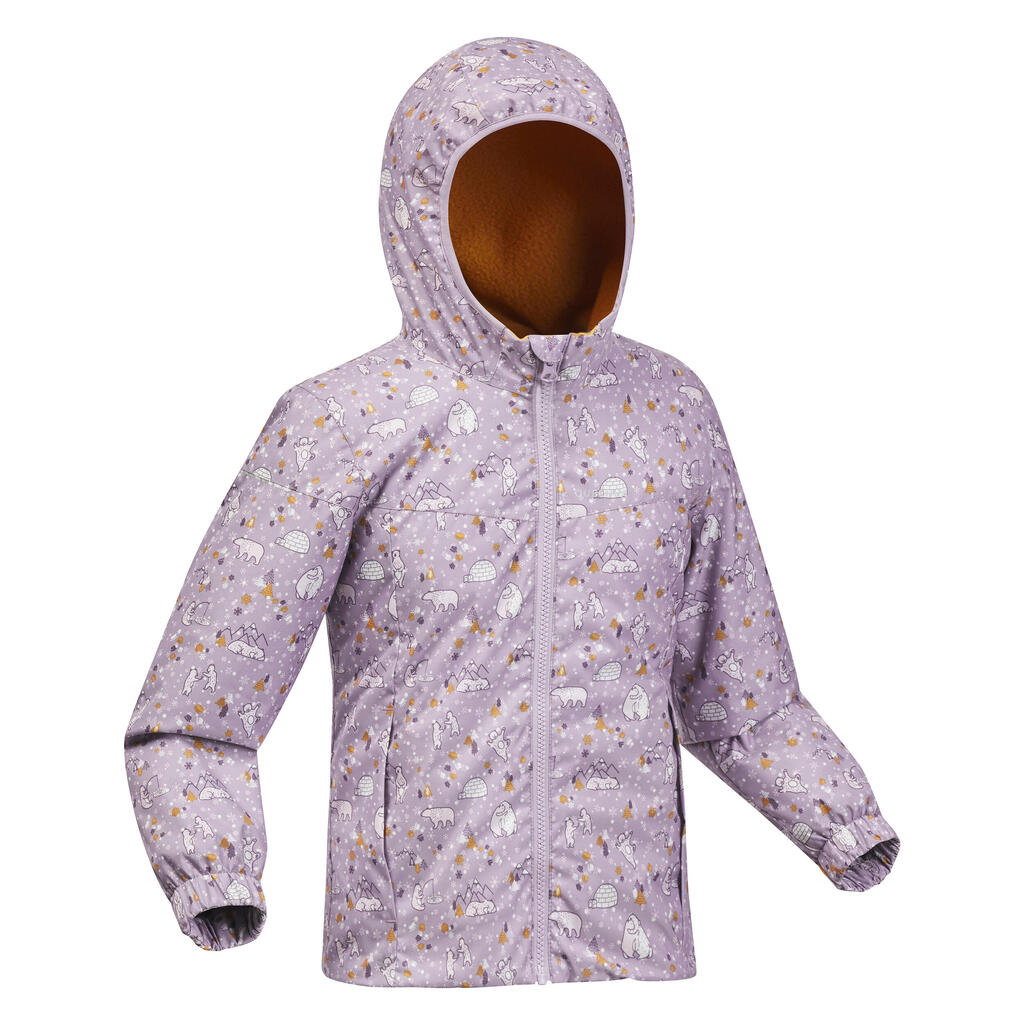 Kids’ waterproof winter hiking jacket -sh100 - age 2-6 