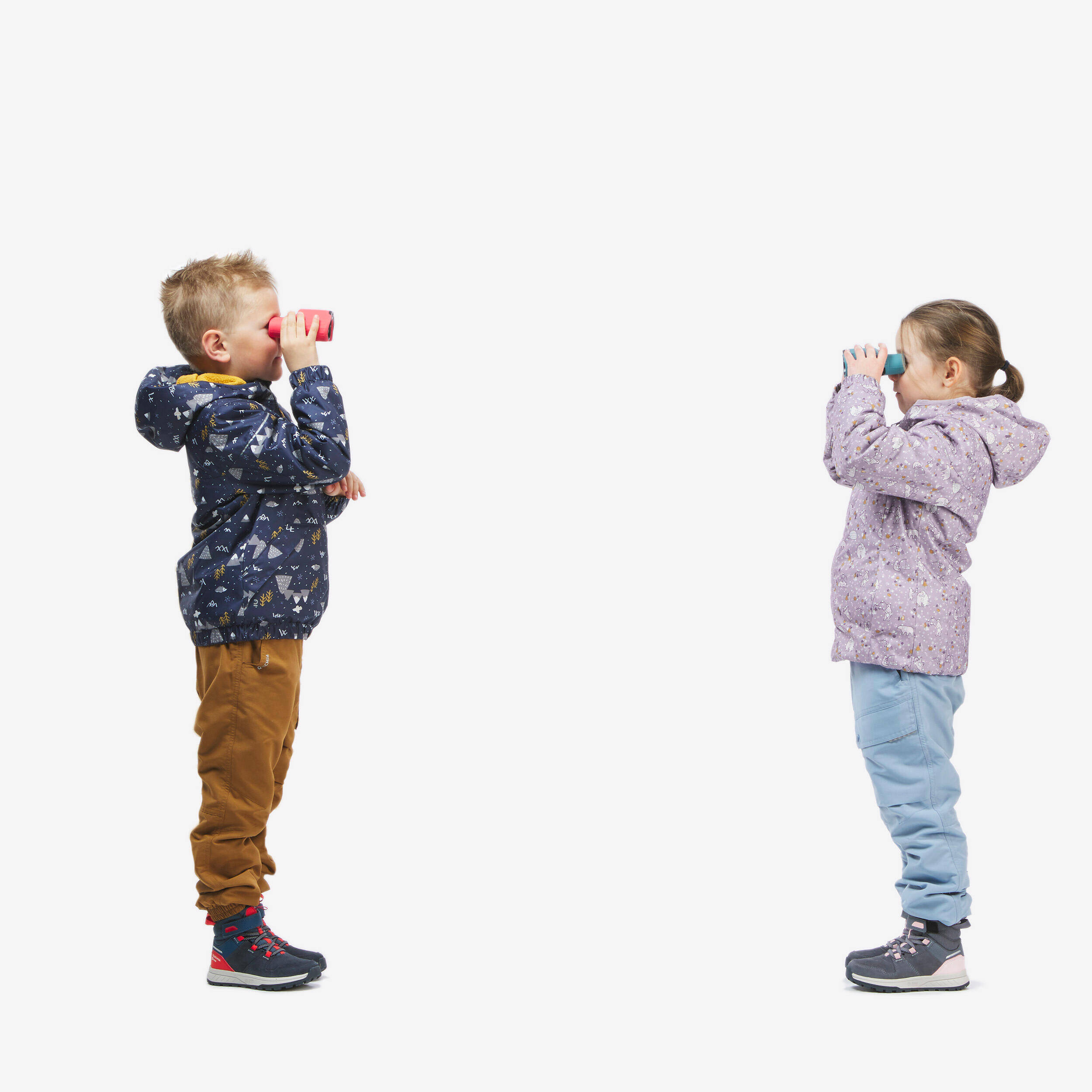 Kids’ waterproof winter jacket 100, 2-5 years - Blue -  4