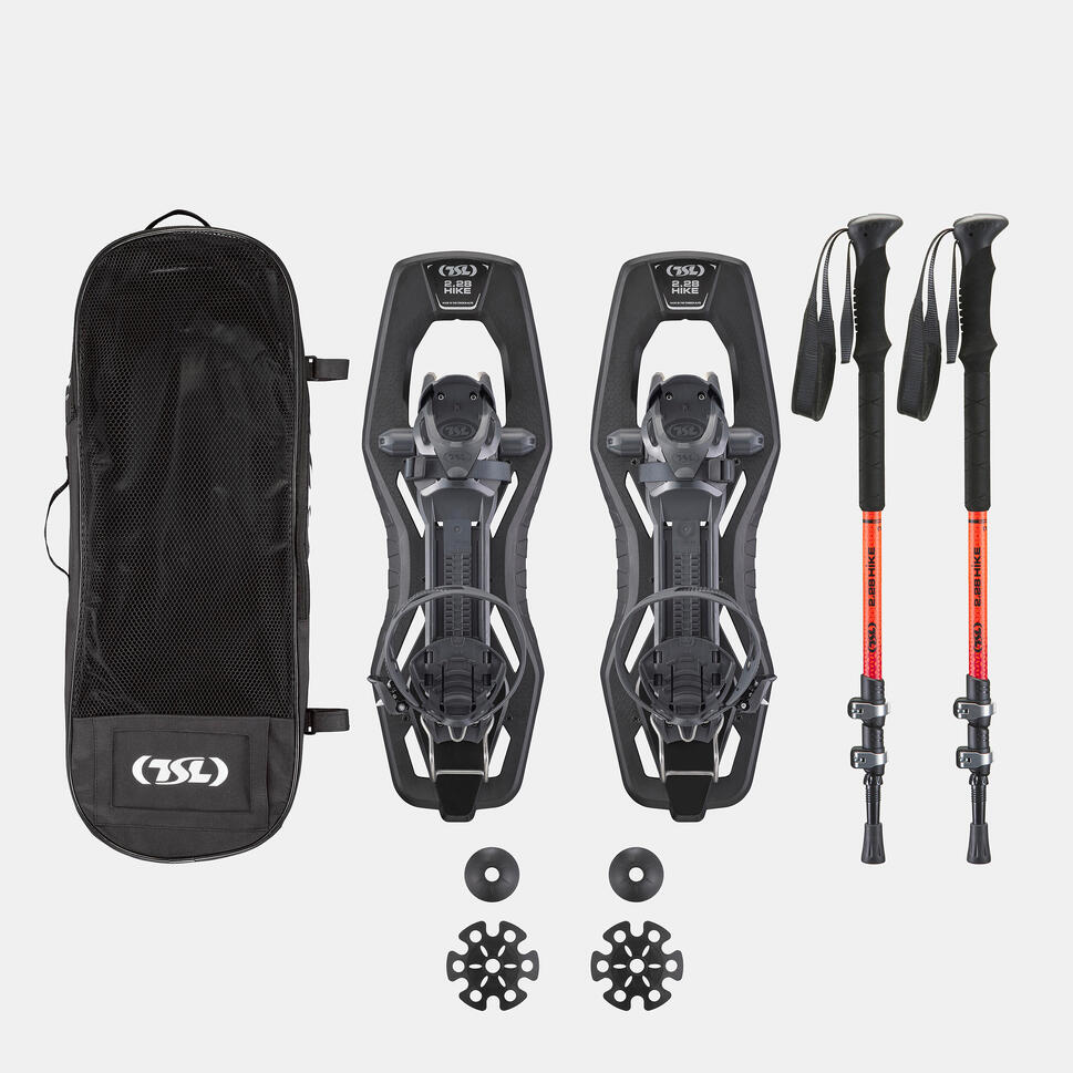 Zestaw Rakiety śnieżne duża rama TSL 2.28 Hike i kijki Hike alu 3