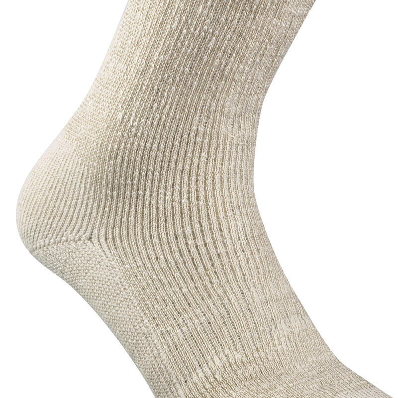 Turistické polovysoké ponožky SH 100 Ultra-Warm 2 páry
