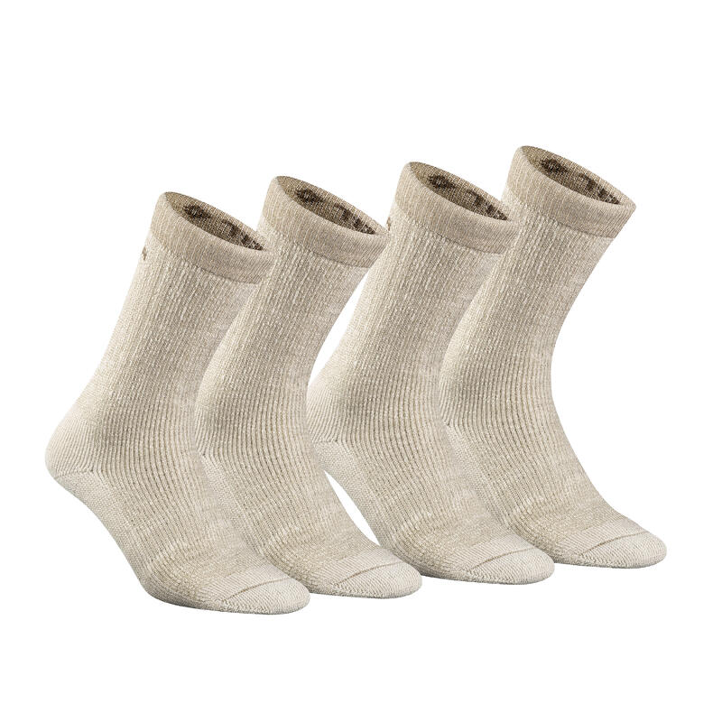 Turistické polovysoké ponožky SH 100 Ultra-Warm 2 páry