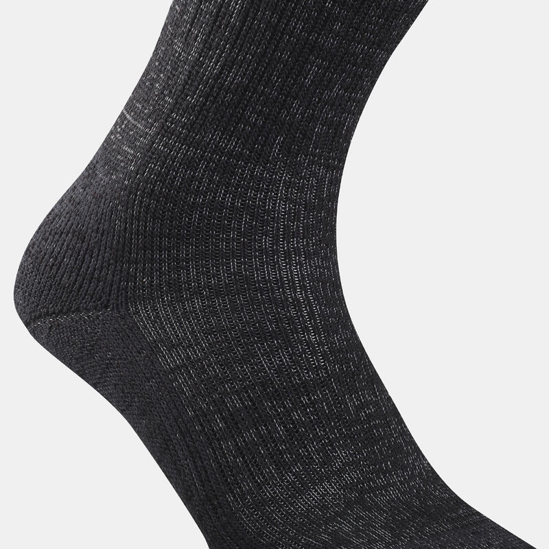 Turistické polovysoké ponožky SH 100 Ultra Warm 2 páry
