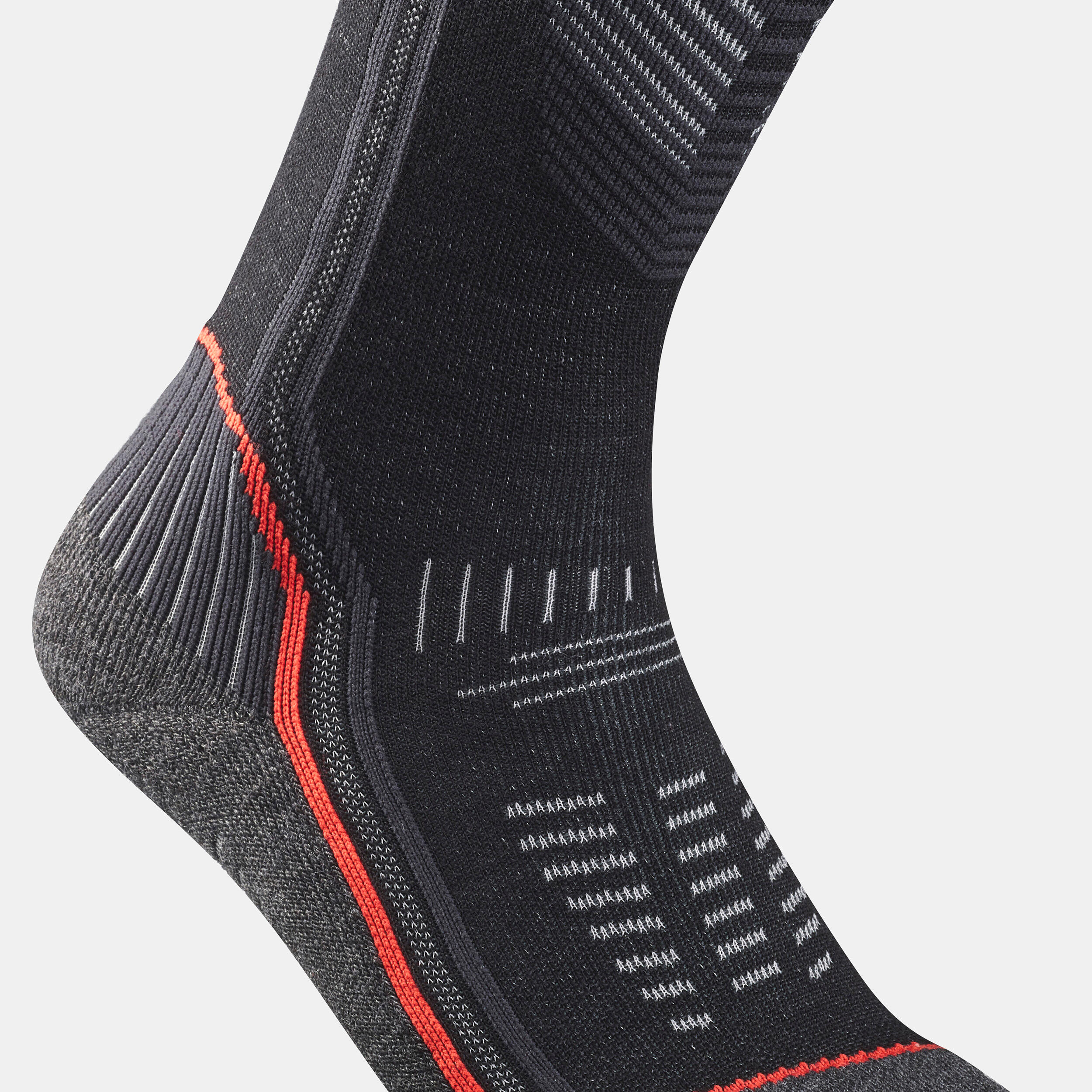 2 paires de chaussettes de randonnée – SH 900 Mid noir - QUECHUA